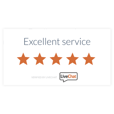 LiveChat 5 star rating
