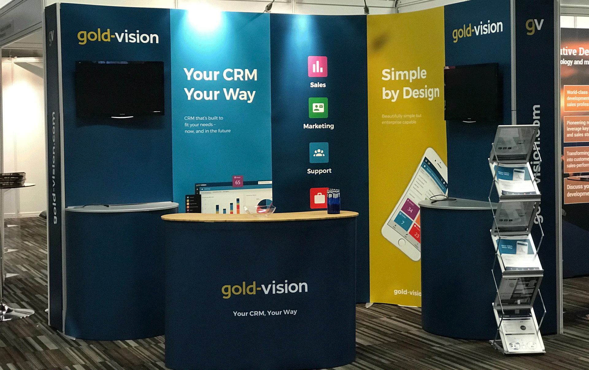 Gold-Vision stand at the 2019 National Sales Conference