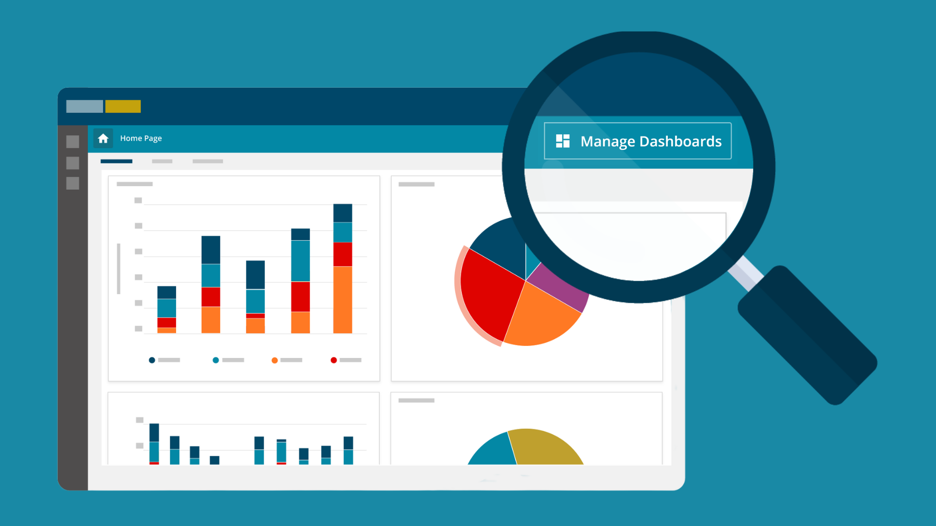 Dashboard Management Gold Vision CRM fuelwood